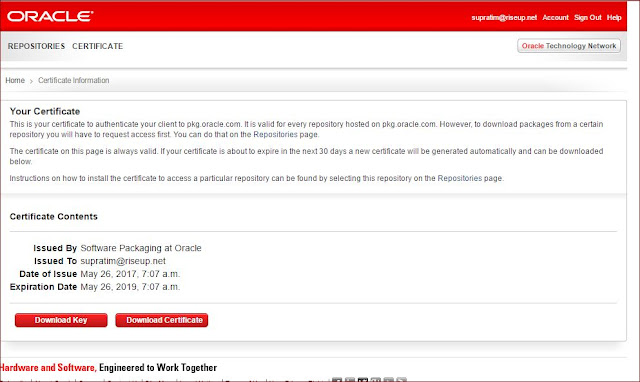 Supratim Sanyal's Blog: Oracle OTN Solaris 11.3 Certificate and Key for Authenticating Access to Solaris Repositories Supratim Sanyal's Blog: Oracle OTN Solaris 11.3 Certificate and Key for Authenticating Access to Solaris Repositories