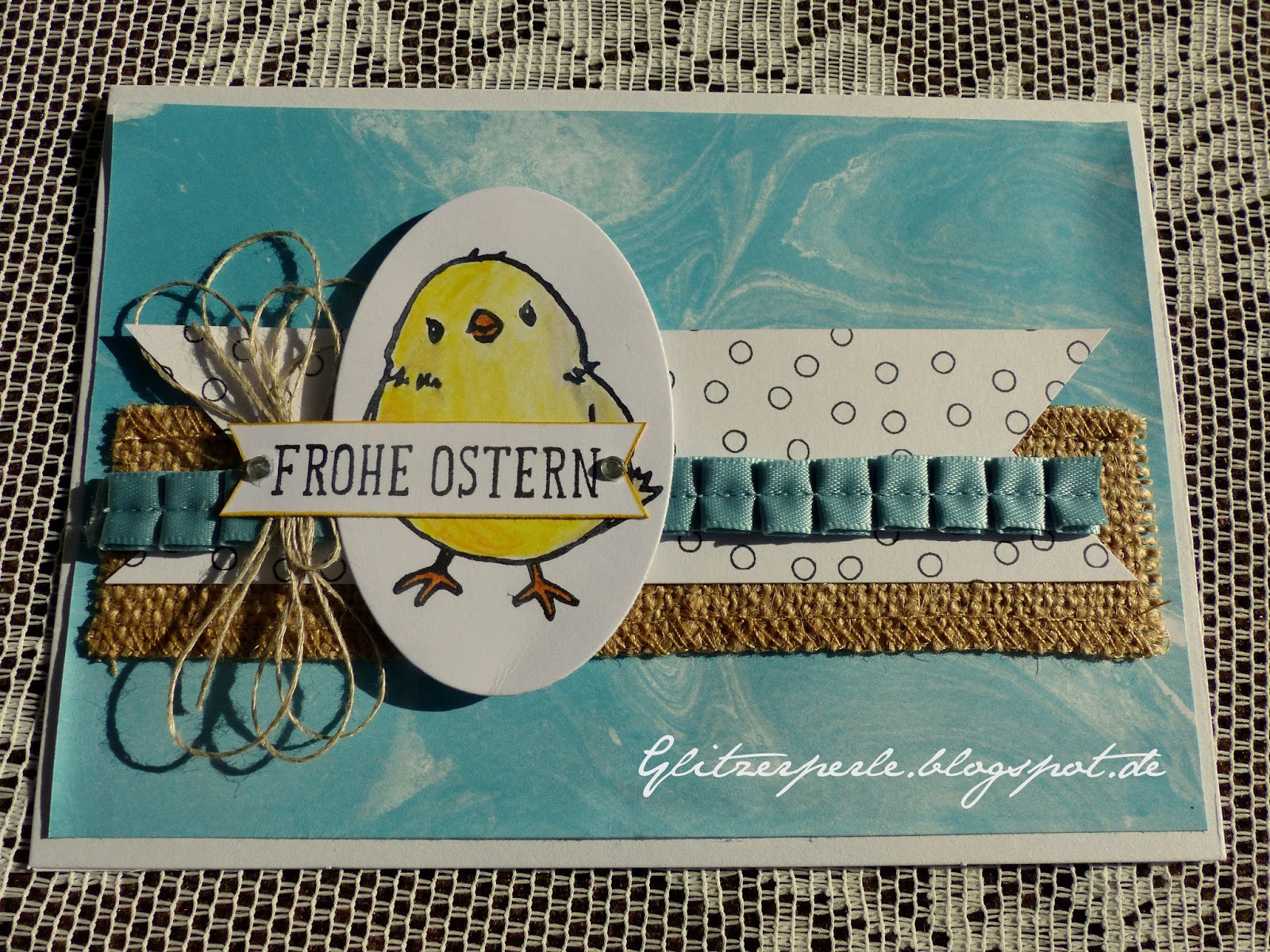 Glitzerperle Frohe Ostern So Suss