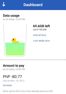 Globe DSL data usage