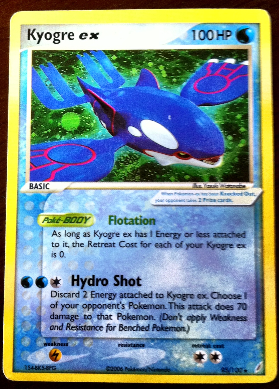 Pokemon Cards Legendary Card Kyogre Wallpapers Water Ex Corner Some Zak Wal...