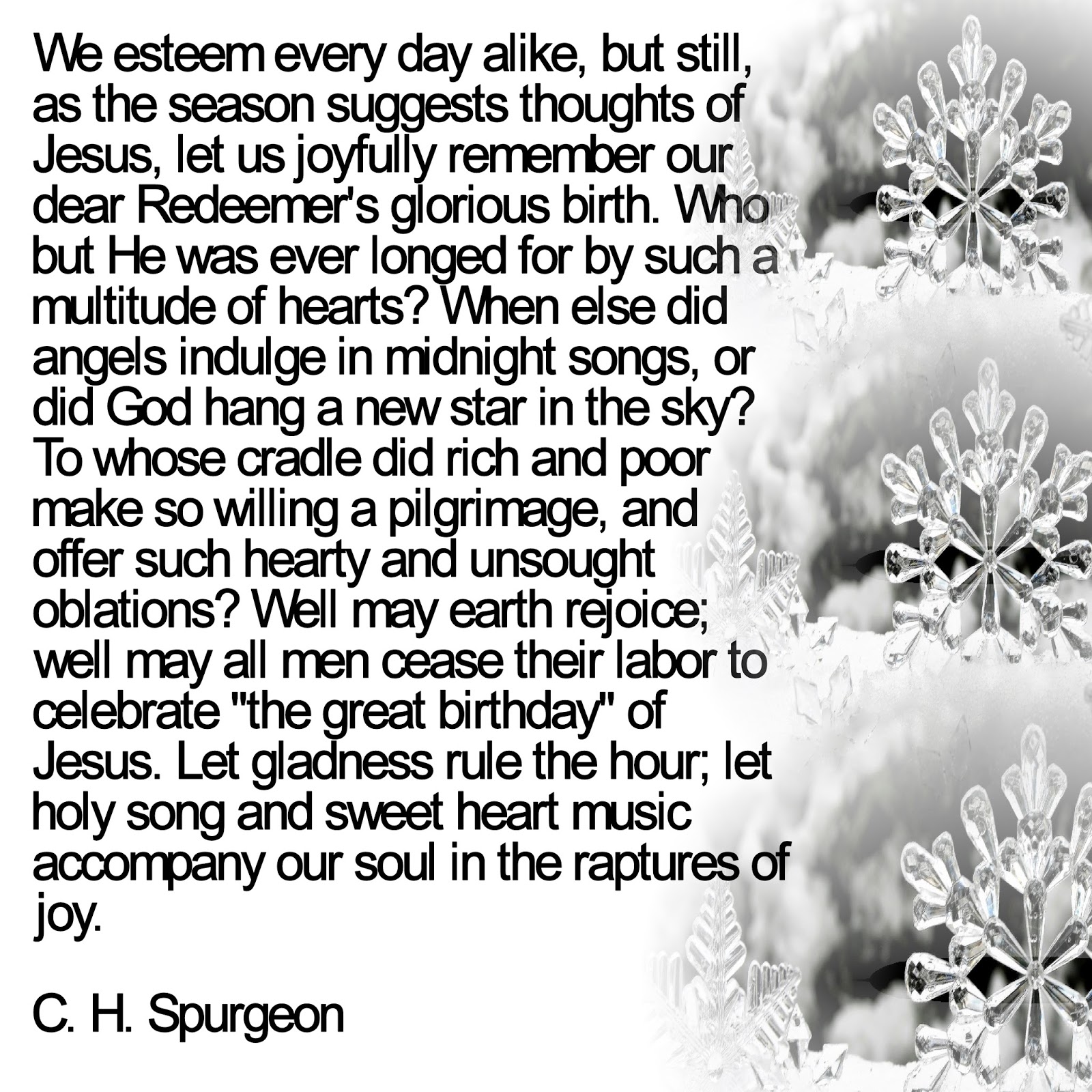 Christmas Quote - Spurgeon