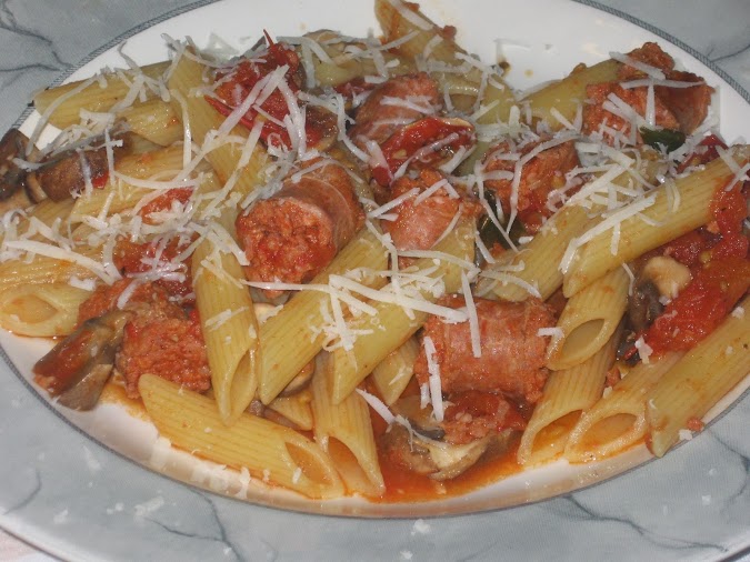 sausage and chorizo pasta Mumandsons: pasta with chorizo