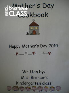 Mother's Day cookbook written by students & All About My Mom book freebie!