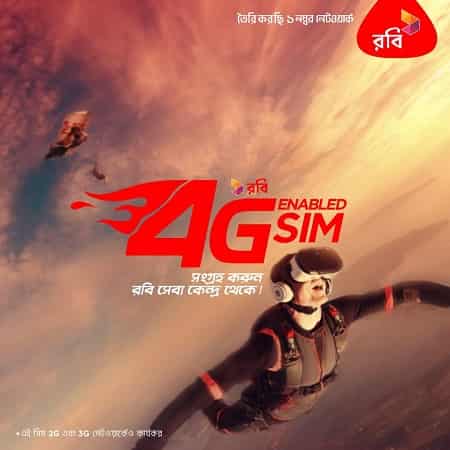 Robi 4G Enabled LTE SIM Robi New 4G Enabled LTE SIM and Usable to 2G or 3G Both Network