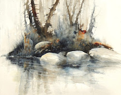 watercolour watercolor morten paintings solberg artist painting artists landscape watercolourfanatic trees log november discover