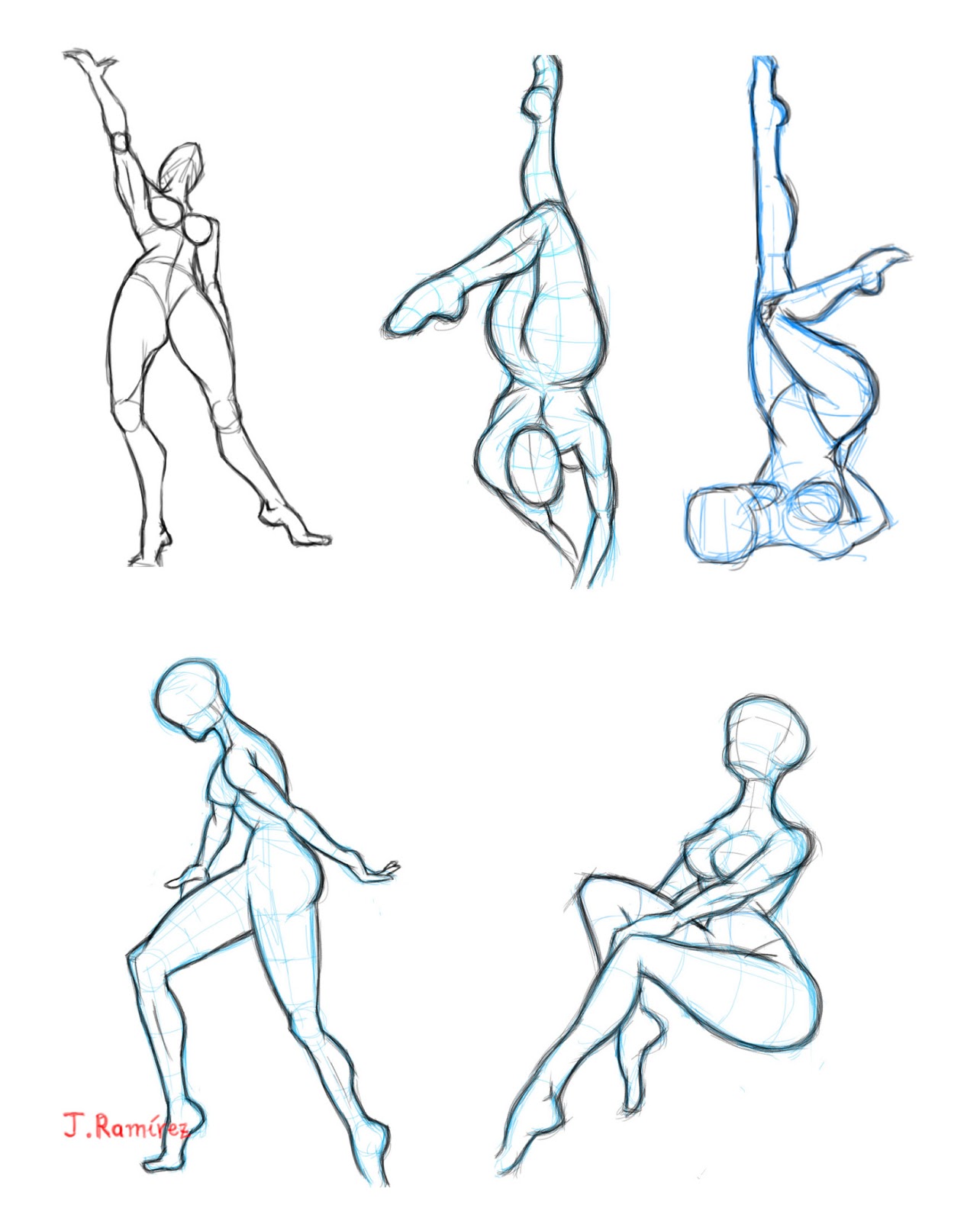 J.Ramirez Caricatures & Illustration: Some anatomy studies...With iPad