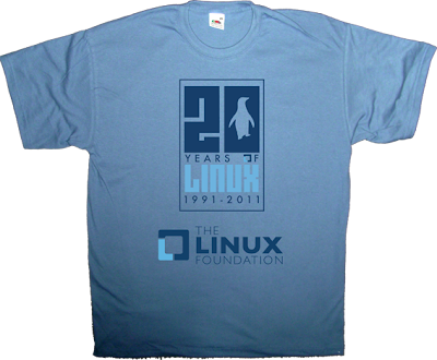 linux anniversary open source free software t-shirt ephemeral-t-shirts