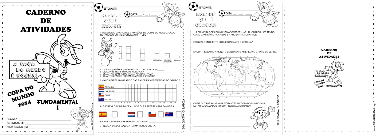Caderno de Atividades Copa do Mundo 2014 Fundamental I