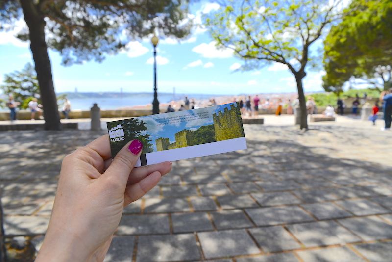 Castelo de São Jorge, Zamek św. Jerzego Lizbona punkt widokowy