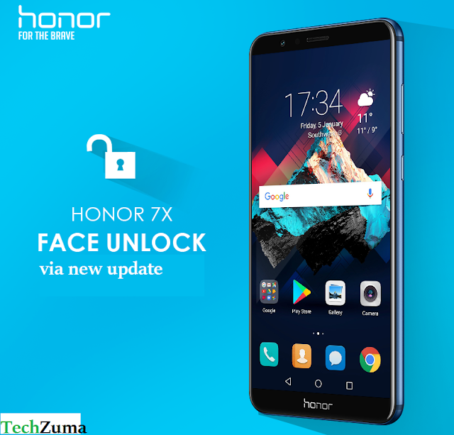 The Honor 7X gets face unlocking via new update Honor 7X gets face unlocking via new update