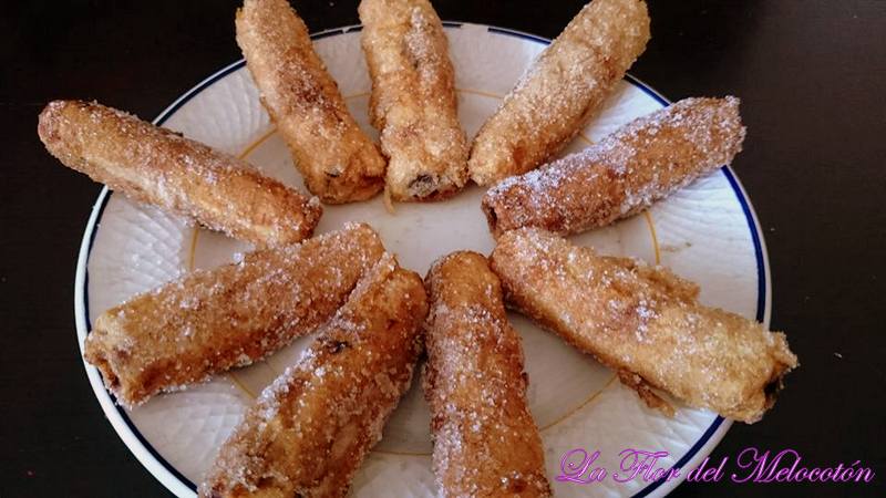 Falsos churros de nocilla