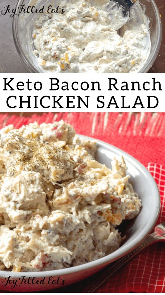 Bacon Ranch Easy Chicken Salad