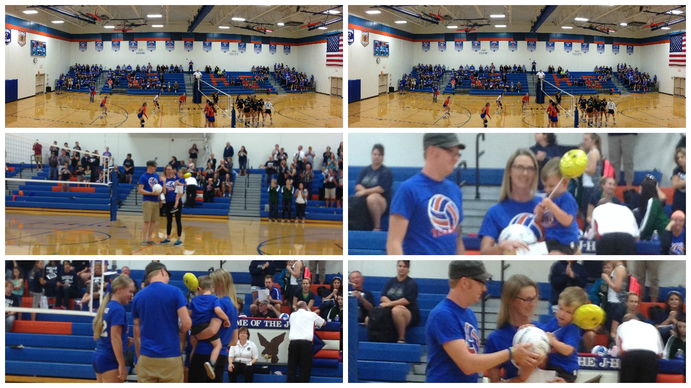 Reed Crosby's Tale Team Reed Blue Out Volleyball Game