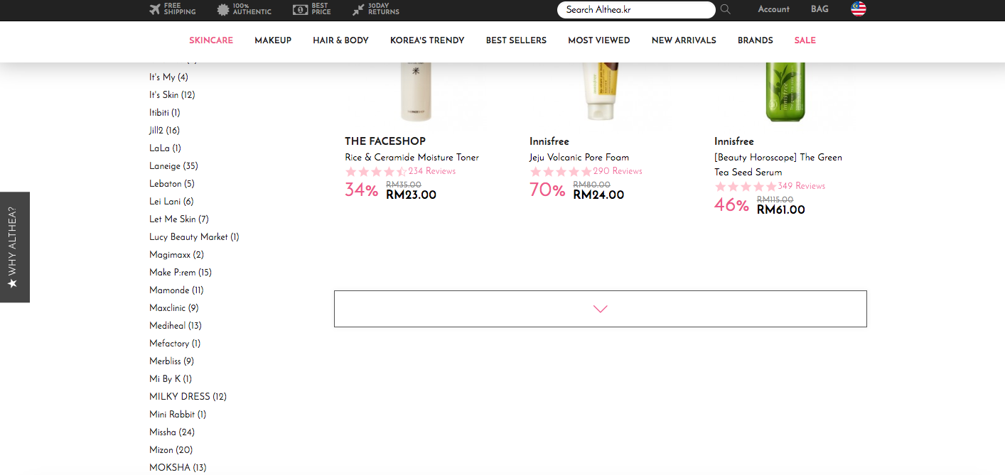 tips on buying from althea