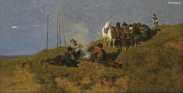 Бивак запорожцев. Лыцари, Традиции запорожских казаков, Обычаи запорожских казаков, История, Традиции и обычаи запорожских казаков,