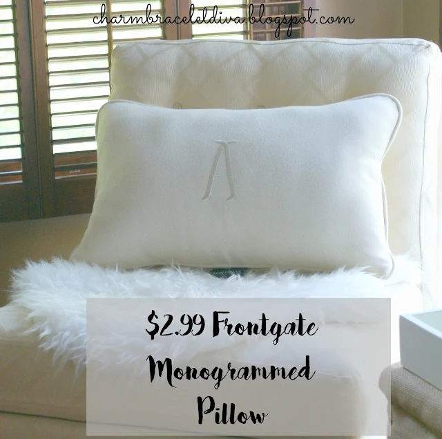 Frontgate monogram pillow