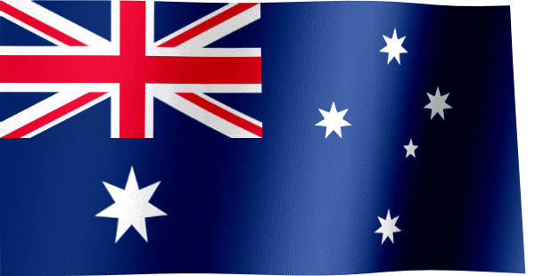Waving Flag of Australia (Animated Gif)