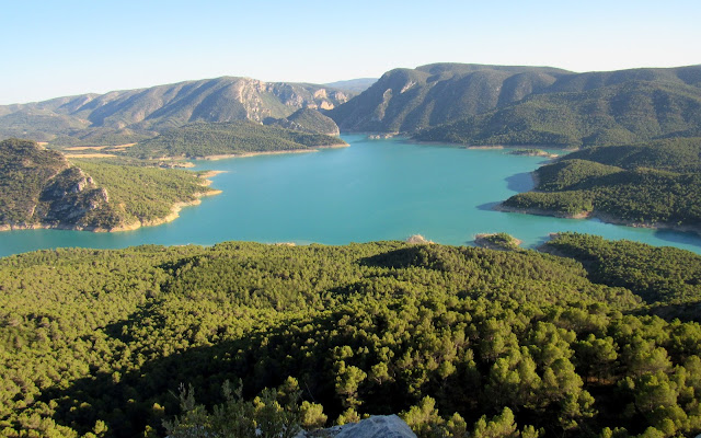 Rutas-por-el-Montsec Vistas desde el mirador de Montfalcó