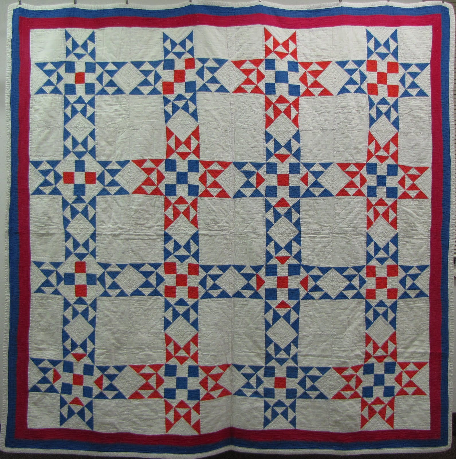Textile Time Travels Dolly Madison Star Antique Quilt Stars Month of