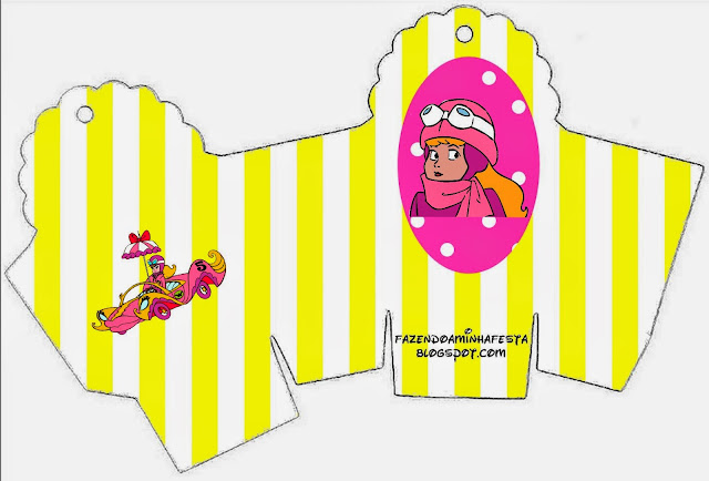 Penelope Glamour Retro: Cajas para Imprimir Gratis. Caja para cupcakes, chocolates o golosinas de Penelope Glamour Retro.