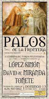 2019 - Cartel taurino de Palos de la Frontera - Corrida de toros Pinzoniana
