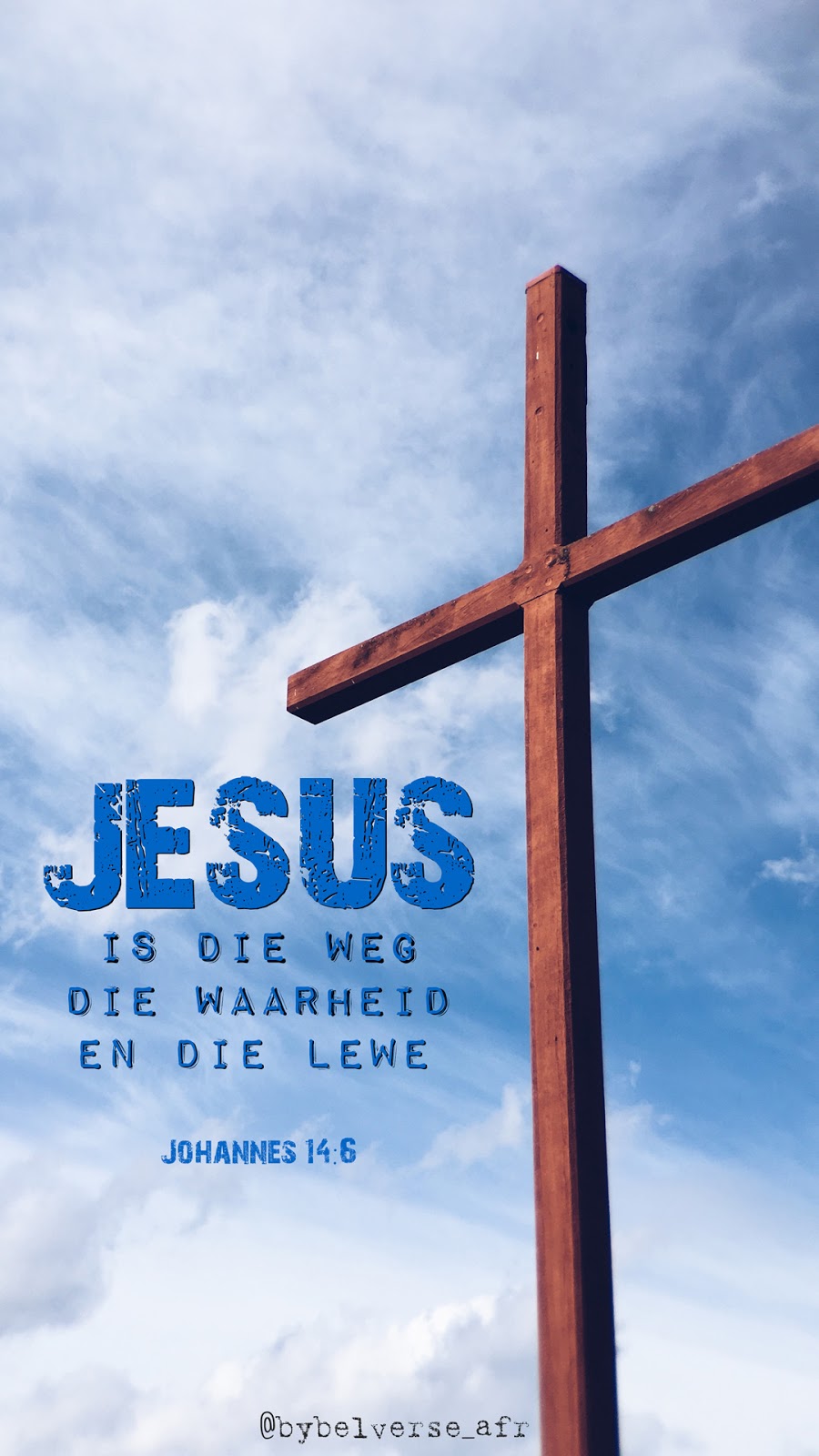 Jesus antwoord hom:  Ek is die weg en die waarheid en die lewe;  niemand kom na die Vader behalwe deur My nie.  Johannes 14:6 #afrikaans #bybelvers #jesus