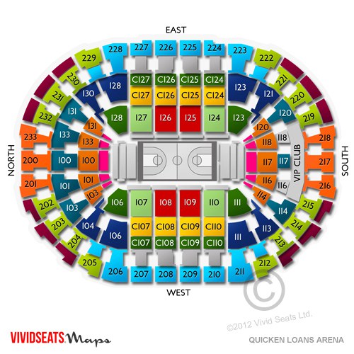 Gund Arena Seating Chart