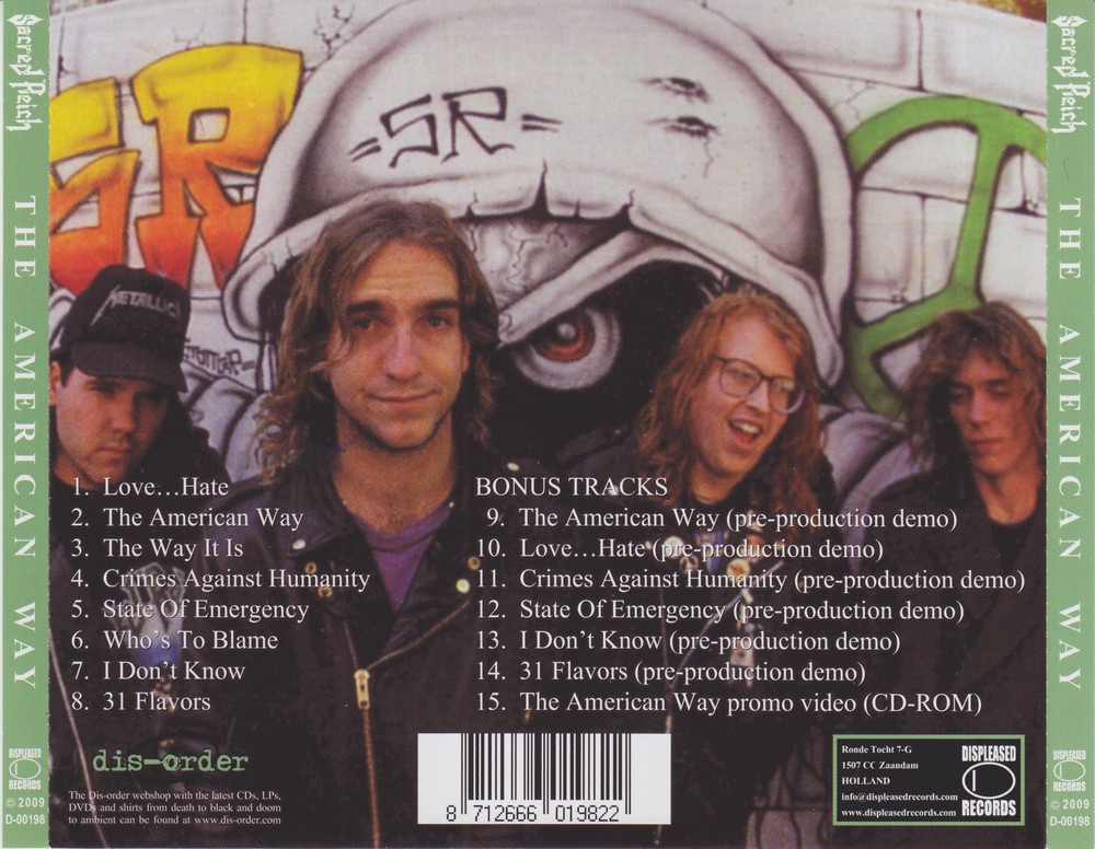 Sinta A Escuridao Metal Blog Sacred Reich The American Way sacred reich