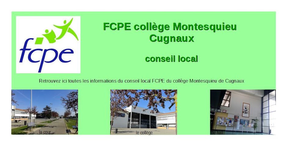 FCPE collège Montesquieu Cugnaux  