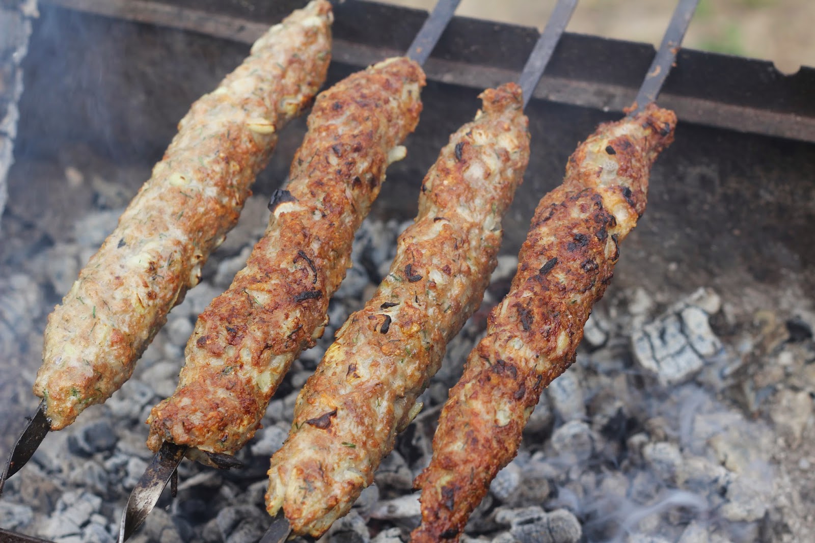 Картошка люля на мангале