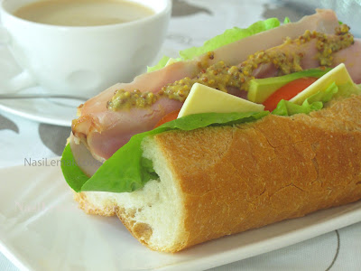 Nasi Lemak Lover: Australian Ham and Avocado Baguette