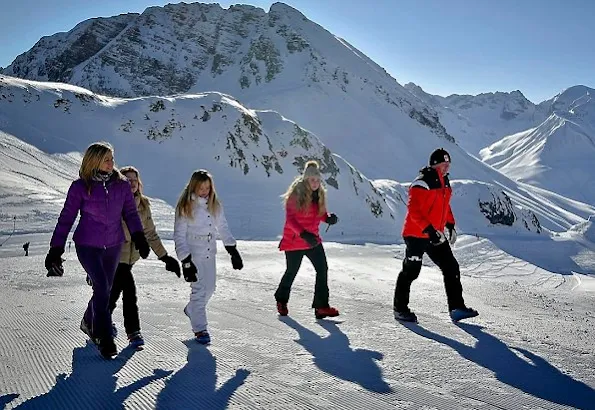 King Willem-Alexander, Queen Maxima, Princess Catharina-Amalia, Princess Alexia and Princess Ariane attended the annual winter photo session