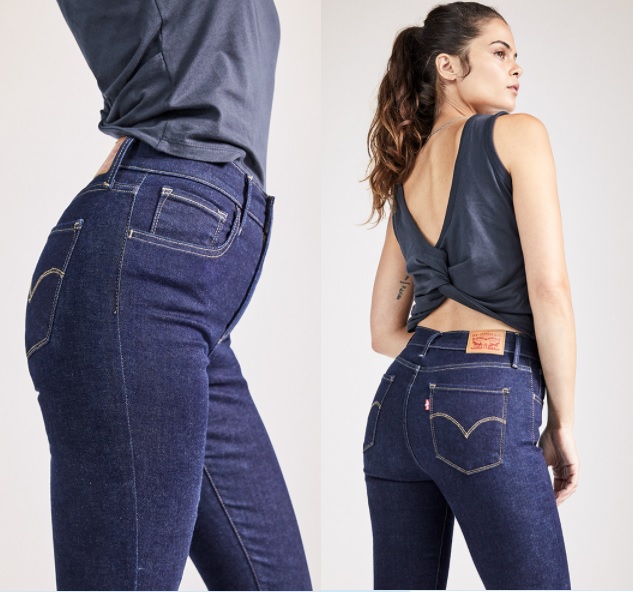 high rise super skinny levi's