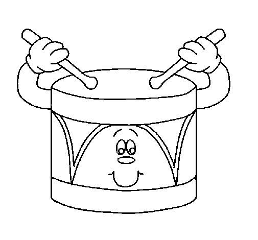 Desenhos de zabumba ou bumbo para colorir; desenhos com a letra Z para colorir, pintar, imprimir! Instrumento musical para pintar