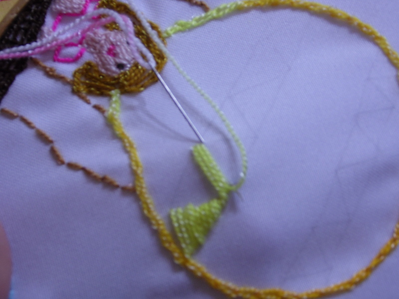 Puntadas básicas de bordado