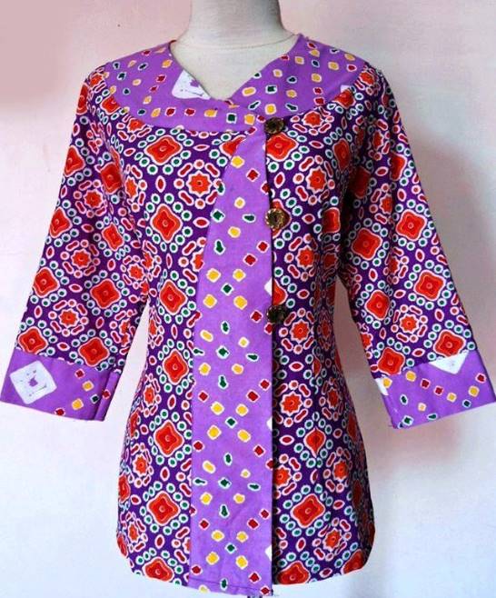 10 Model  Baju  Batik  Muslim Atasan Wanita  Terbaru  2020 