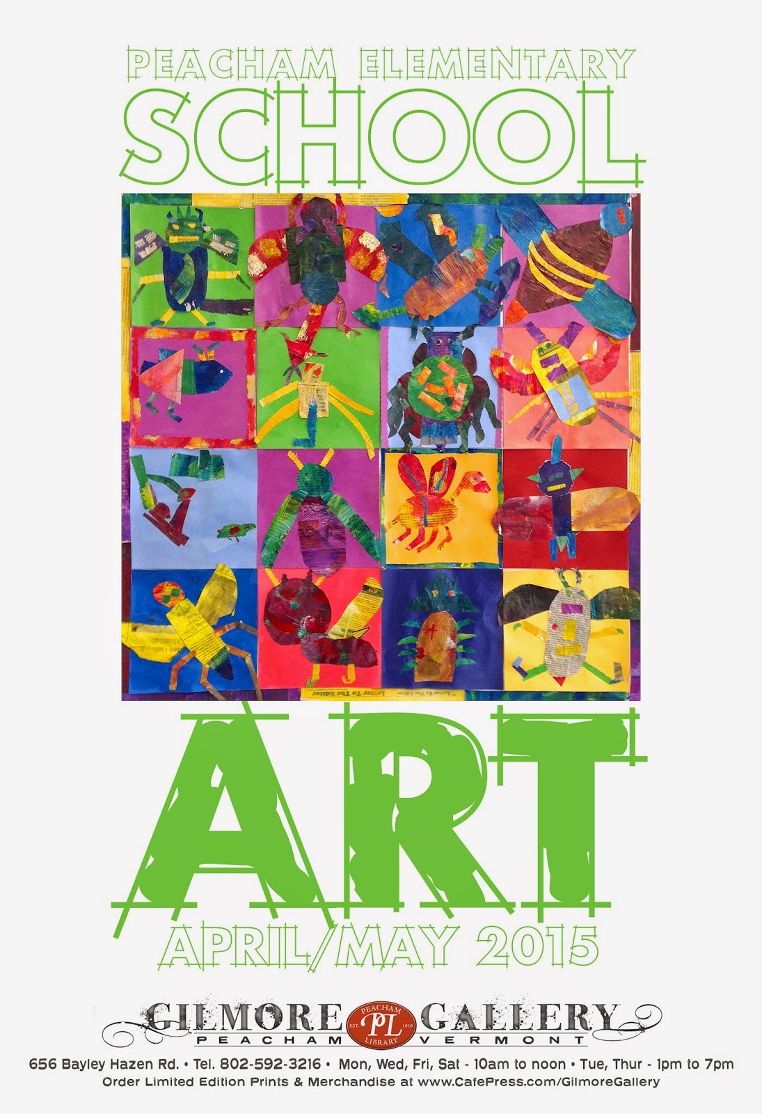 The Gilmore Art Gallery at the Peacham LIbrary in Peacham, Vermont