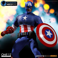 Mezco San Diego Comic-Con 2016 Exclusive ONE 12 COLLECTIVE Marvel Comics Captain America Deluxe Classic Version Figure