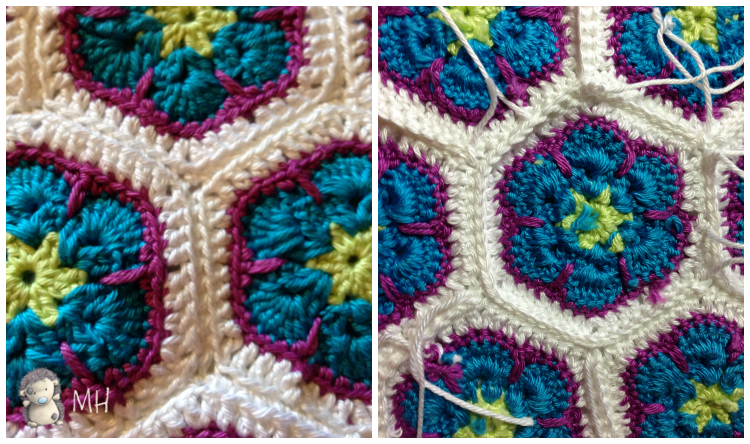 Unión de grannys por delante y detrás.