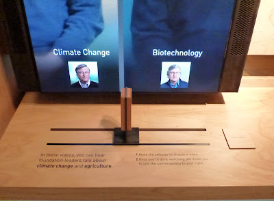 Gates Foundation Visitor Center – Two Displays