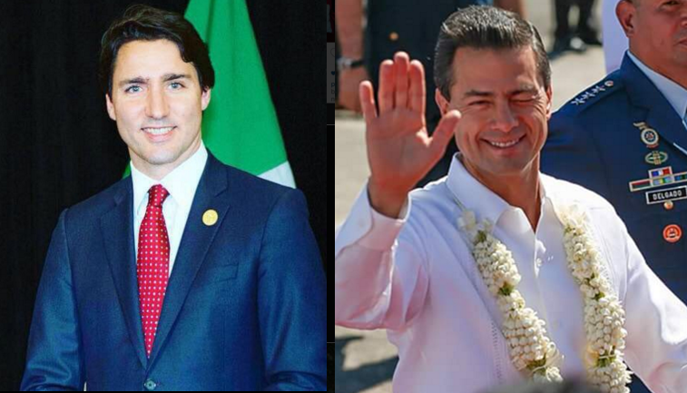 Canadian Prime Minister Justin Trudeau or Mexican President Enrique Nieto
