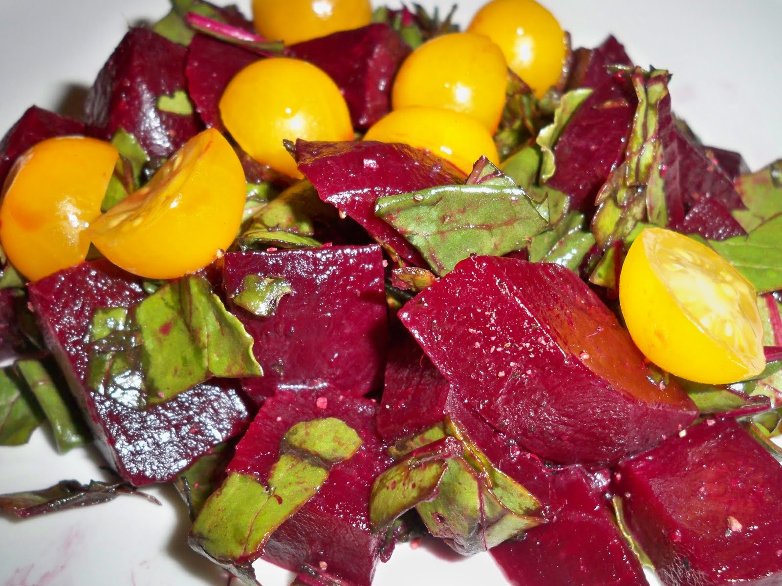 Gluten Free in AZ Quick and easy beet salad with truffle oil