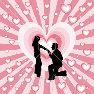 black_silhouetted_man_on_his_knees_proposing_to_a_woman_over_a_pink_bursting_heart_background