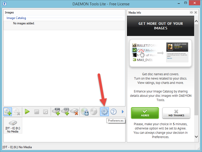 Dimensi TutupBotol Error in Command Line Daemon Tools