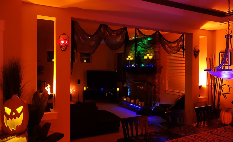 halloween decor living room