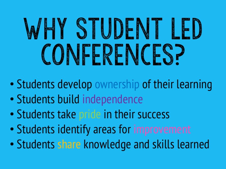 Let's Learn Together Let Kids Share with Student Led Conferences