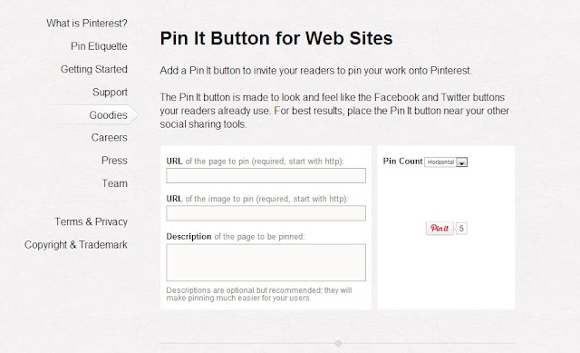 Pinterest tutorial: il bottone Pin it