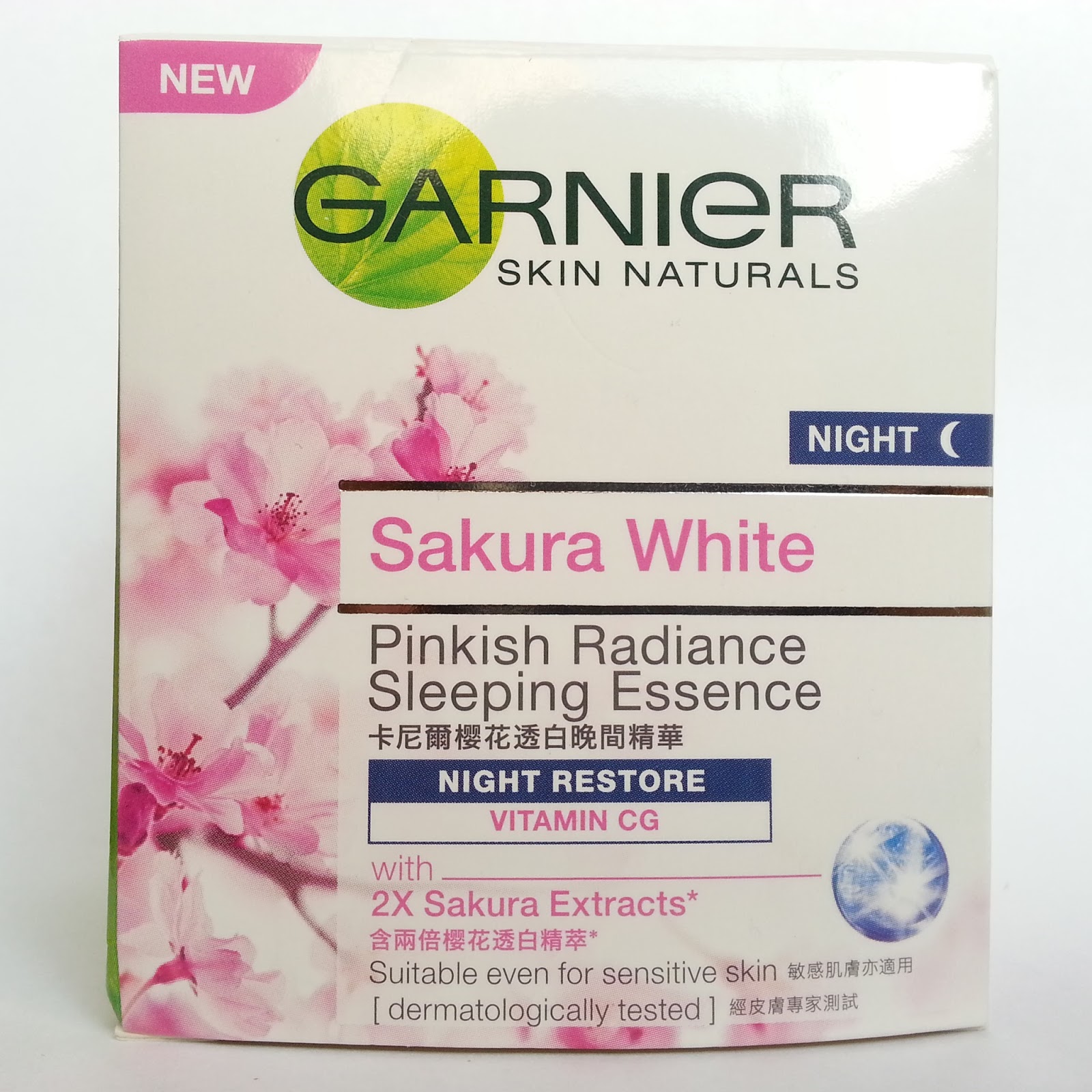 Garnier Sakura White Pinkish Radiance Sleeping Essence Review Fishmeatdie