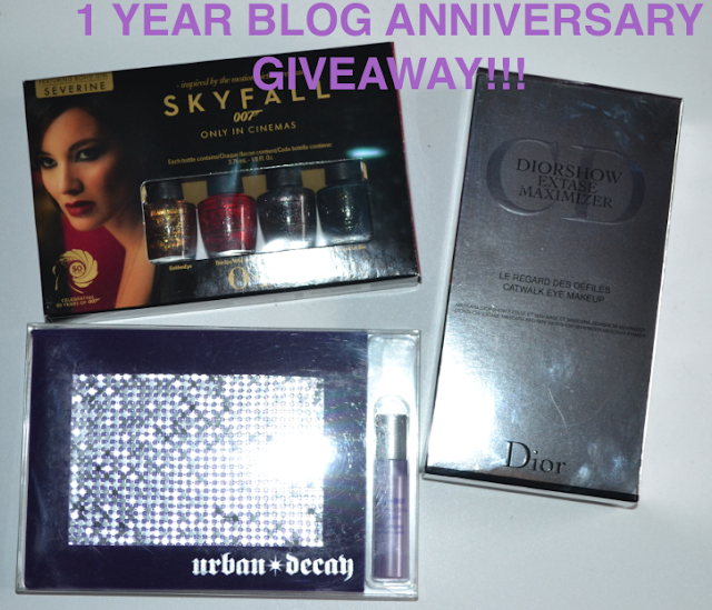 MY 1 YEAR BLOG ANNIVERSARY GIVEAWAY!!!