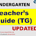 TEACHER'S GUIDE (TG) for KINDERGARTEN K-12 UPDATED!!